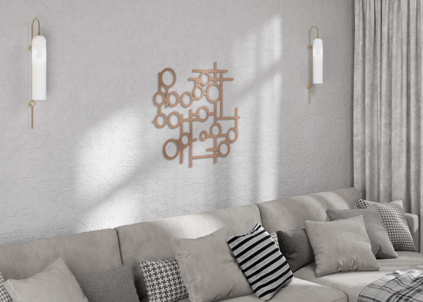 Панно Геометрия П7, Бронза фото 5