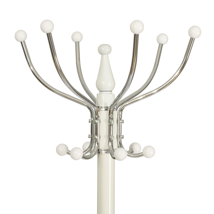 Вешалка Bara/Бара (мод. GH-8606) металл/хром/мрамор, белый/белый, 37х37х175см фото 3