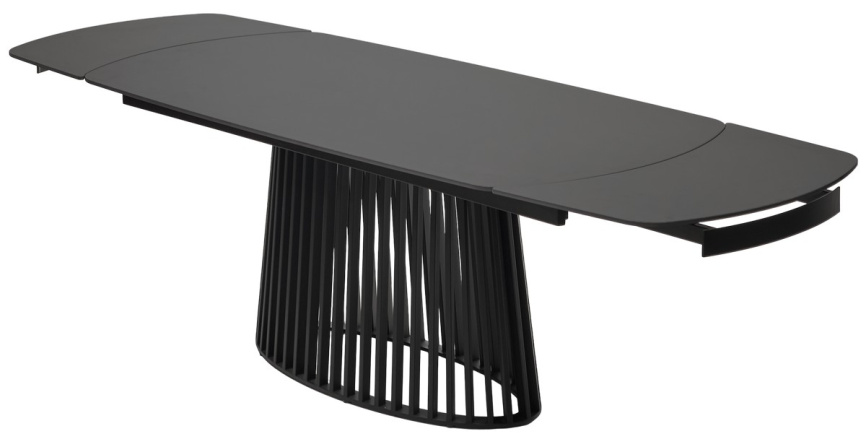 Стол DESIO 180 PURE BLACK SOLID CERAMIC Черный мрамор матовый, керамика/Черный каркас, ®DISAUR фото 11