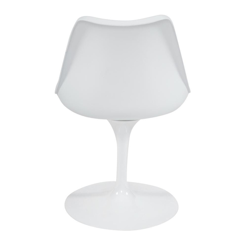 Стул TULIP FASHION CHAIR (mod.109) металл/пластик/PU, 48 x 55 x 81см, белый / красный  фото 3