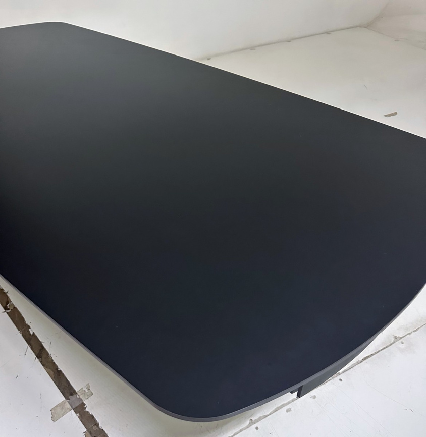 Стол DESIO 180 PURE BLACK SOLID CERAMIC Черный мрамор матовый, керамика/Черный каркас, ®DISAUR фото 6