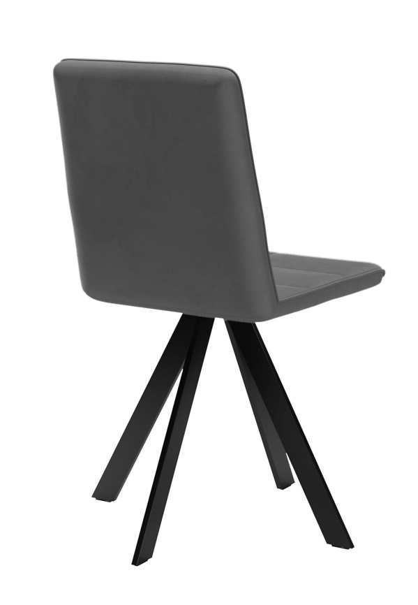 Стул DikLine 230 поворотный B28 ANTRACITE, ножки черные фото 4