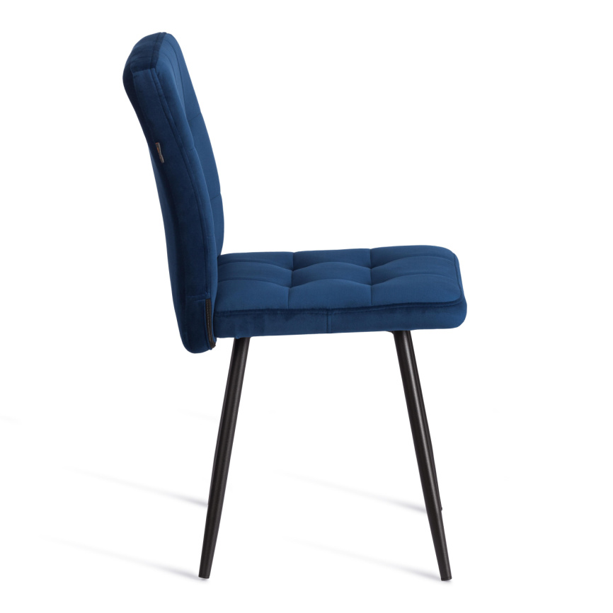 Стул обеденный Medeo LT, велюр, Blue (синий), 45х56х89 см фото 6