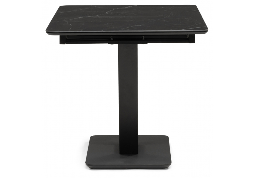 Керамический стол Бугун 120(160)х80х77 черный мрамор / черный фото 5