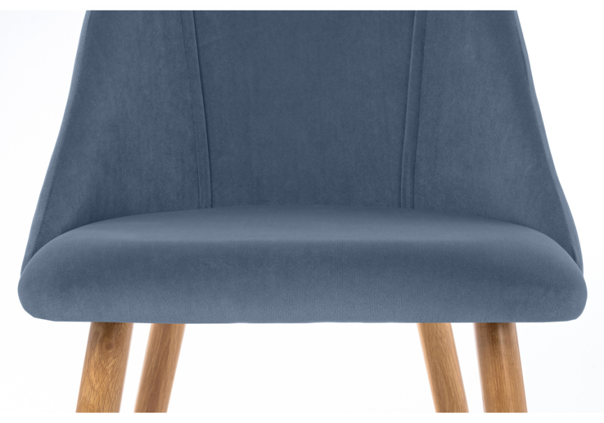 Стул на металлокаркасе Morgan blue / wood фото 6