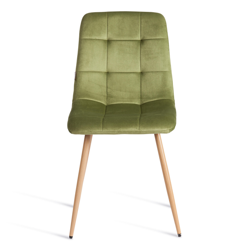 Стул CHILLY (mod. JSC-220) Велюр/металл , 44,5х52,5х88 см, Green (зеленый) HLR54 / натуральный фото 7