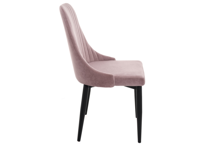 Стул на металлокаркасе Kora light purple / black фото 2