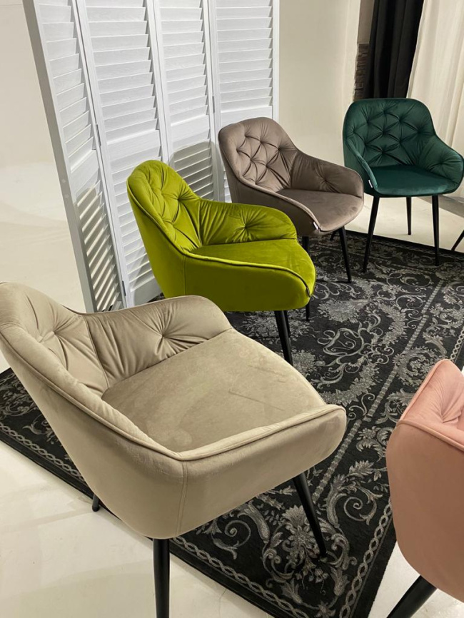 Стул BREEZE BLUVEL-52 PINK/ черный каркас, велюр М-City фото 7