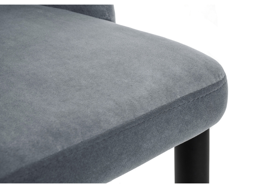 Стул на металлокаркасе Kora gray / black фото 8