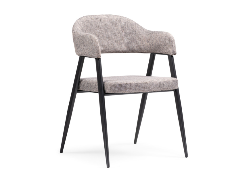 Стул на металлокаркасе Twin gray / black фото 1