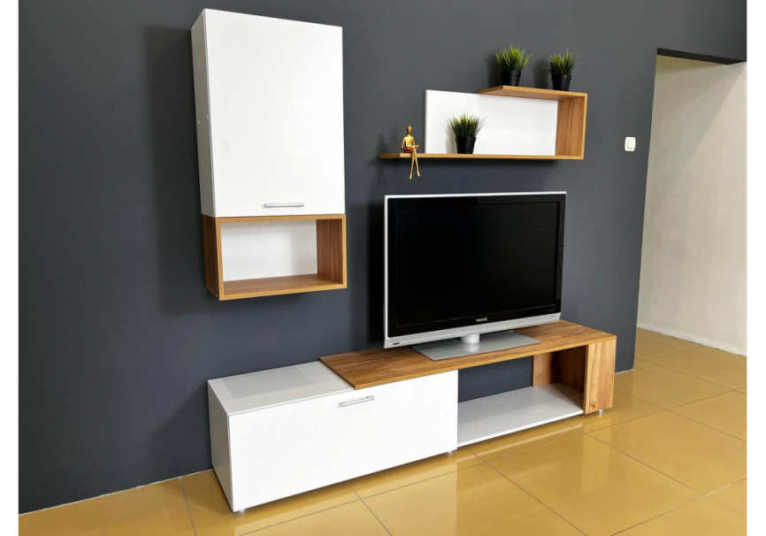 Готовая гостиная Одди белый / дуб золотой фото 6