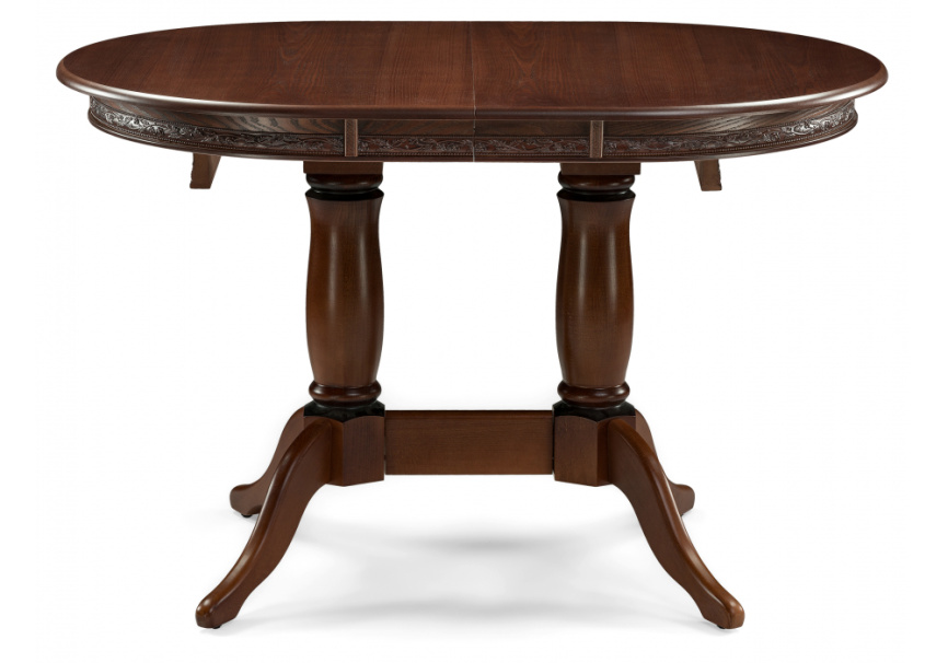 Стол деревянный Кантри 120 орех с коричневой патиной фото 2