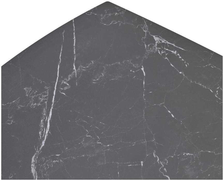 Стол БАЛД (BALDE)120 цвет ЧЕРНЫЙ МРАМОР МАТОВЫЙ (MATT BLACK MARBLE SOLID CERAMIC)/ ЧЕРНЫЙ, ®DISAUR фото 5