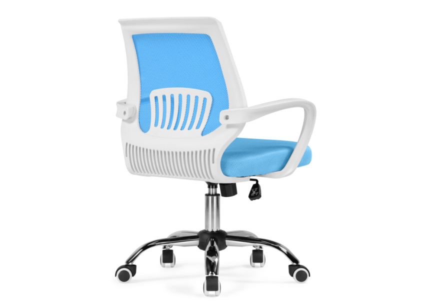 Компьютерное кресло Ergoplus blue / white фото 5