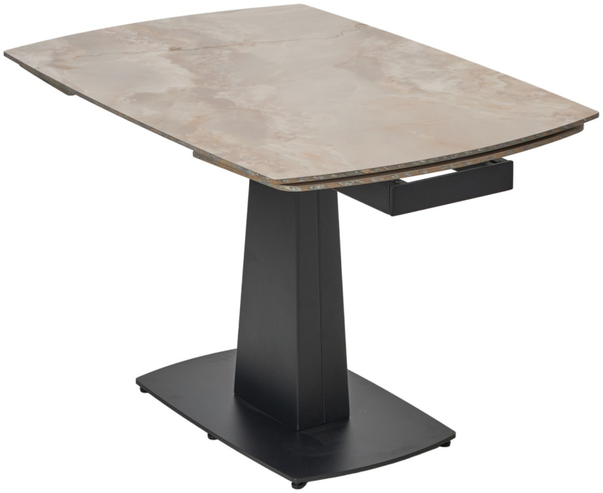 Стол BALDE 120 GLOSS AMBER JADE SOLID CERAMIC / BLACK, ®DISAUR фото 2