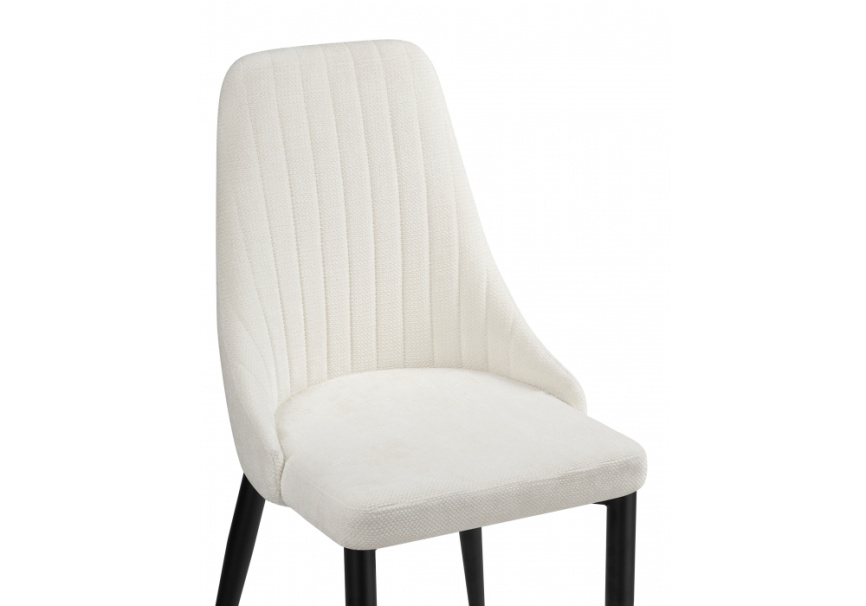 Стул на металлокаркасе Kora white / black фото 6