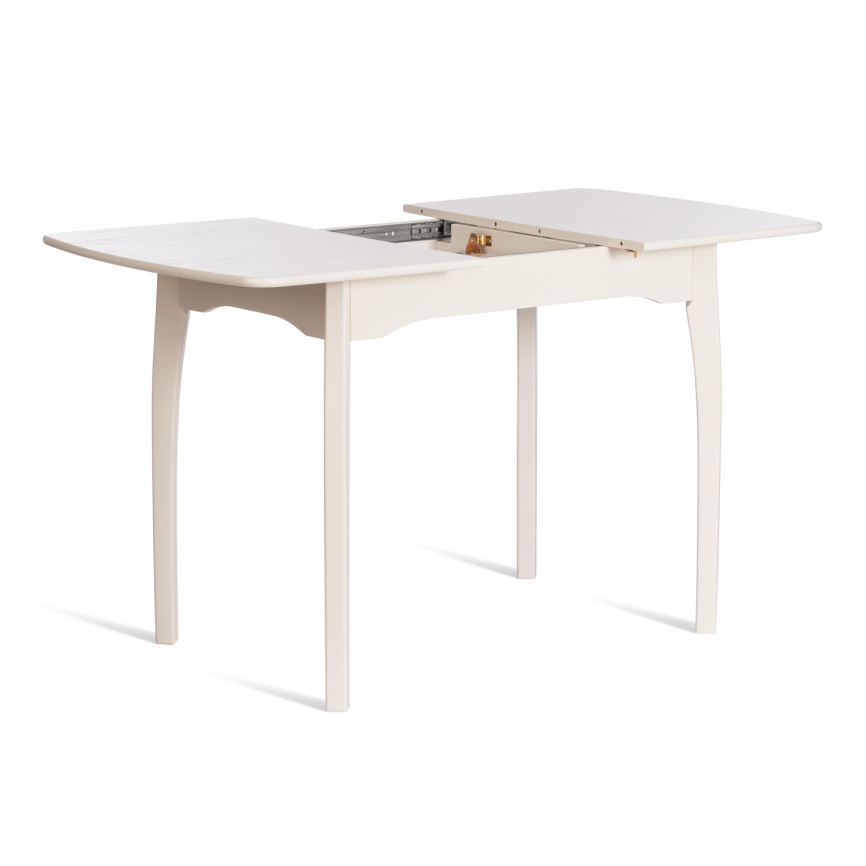 Стол обеденный раздвижной Катерина/Caterina бук, МДФ, 100-130х70х75см, айвори вайт фото 12