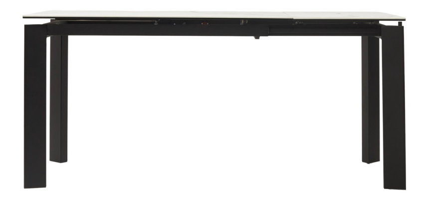 Стол CORNER 120 HIGH GLOSS STATUARIO керамика, стекло/ черный каркас, ®DISAUR фото 9