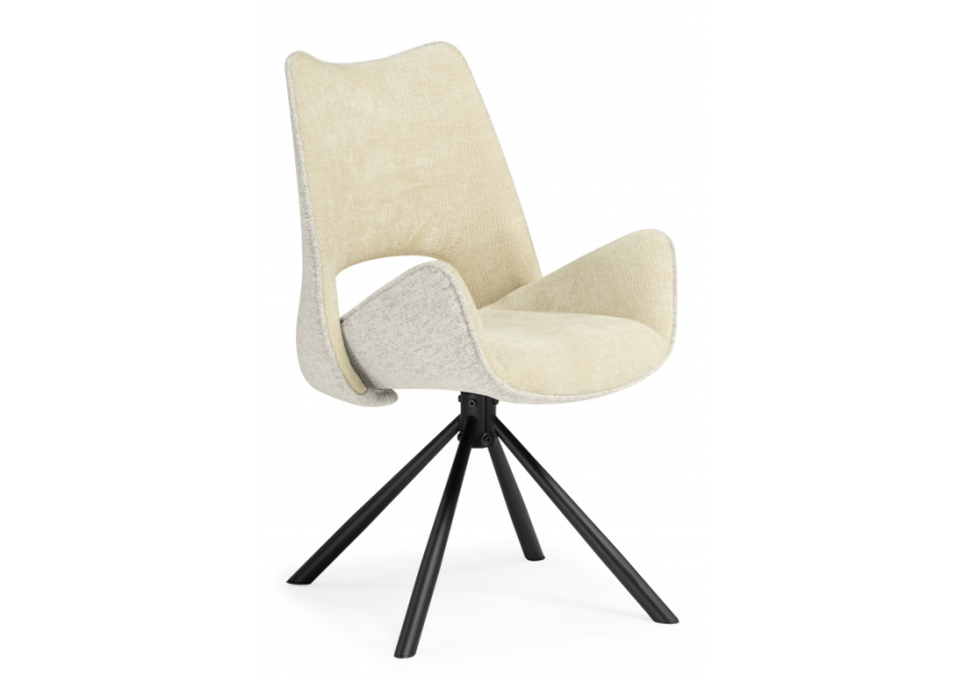 Стул на металлокаркасе Balaton 360 крутящийся beige / black фото 1