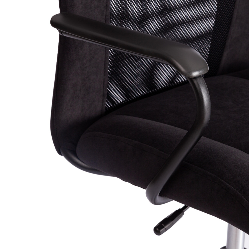 Кресло Стафф/Staff флок/ткань, черный, 35/W-11 фото 9