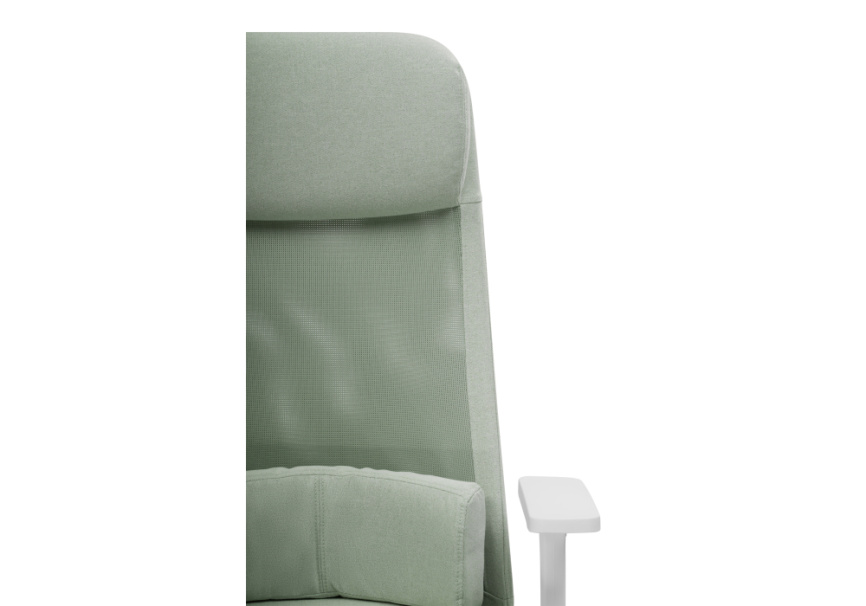 Компьютерное кресло Salta light green / white фото 7