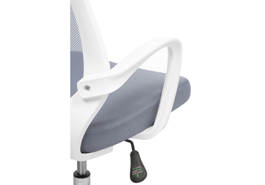 Компьютерное кресло Ergoplus light gray / white фото 7