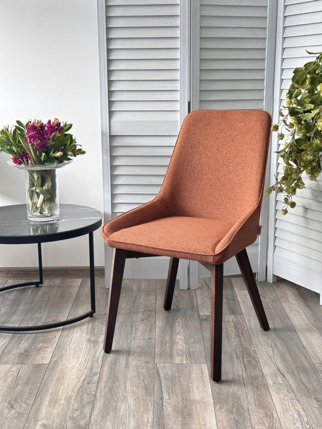 Стул CRISTIAN Future-073 изумрудный, велюр / орех, ®DISAUR фото 1