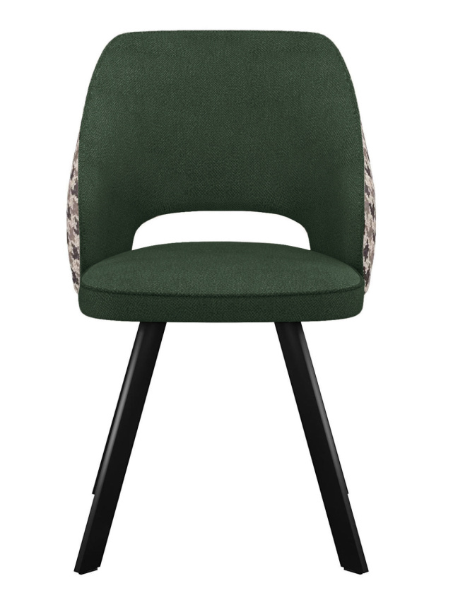 Стул DikLine 274 поворотный SB1/A2 зеленый, ножки черные фото 3