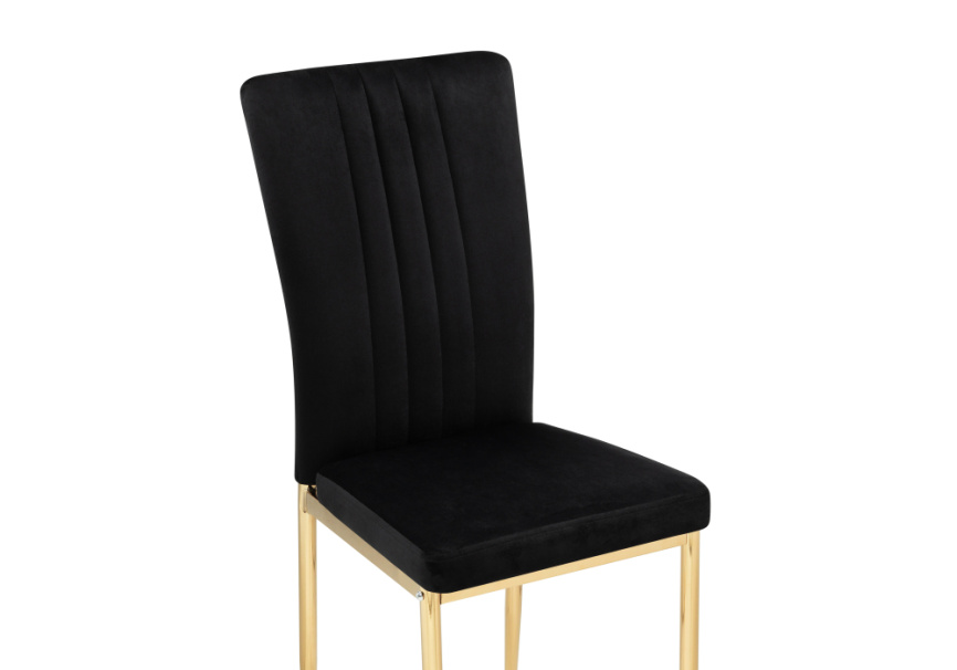 Стул на металлокаркасе Rek black / gold фото 5