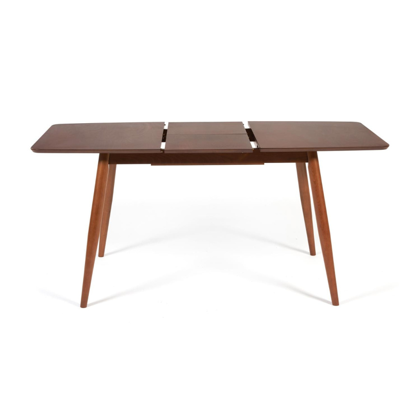 Стол обеденный раскладной Павильон/Pavillion МДФ/бук, 80х120+40х75см, коричневый фото 4