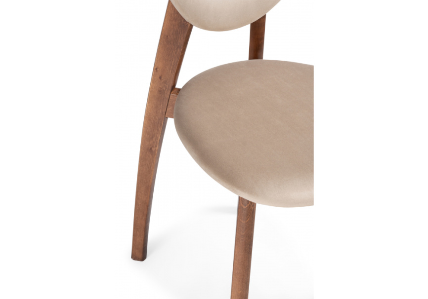 Стул деревянный Вакимо ткань tenerife beige / миланский орех фото 6