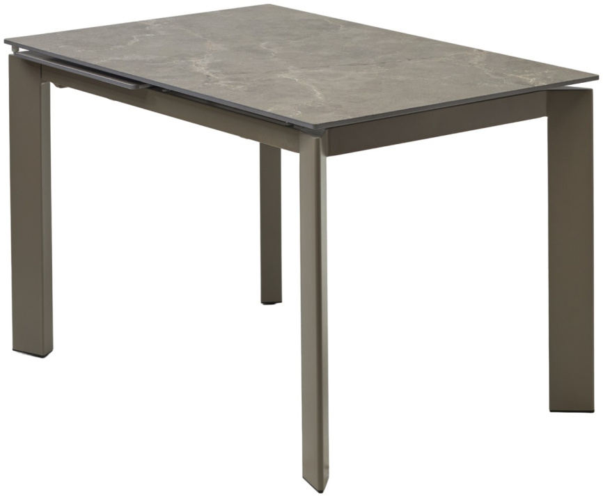 Стол CORNER 120 MATT LATTE STONE SOLID CERAMIC / TAUPE, ®DISAUR фото 1