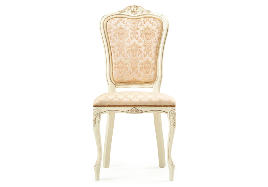 Стул деревянный Руджеро патина золото / бежевый комби фото 2