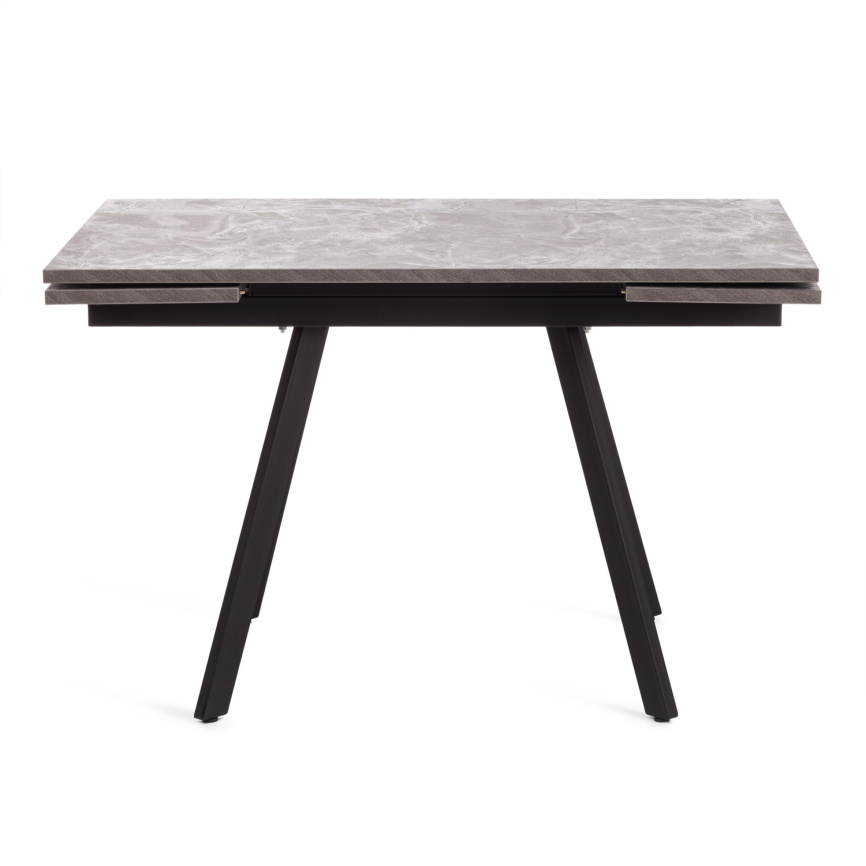 Стол обеденный раздвижной Виго/Vigo ЛДСП/HPL/металл, 120-180х80х75см, мрамор чёрный/чёрный фото 9