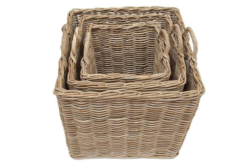 Корзина Secret de Maison Намбо/Nambo (набор из 3 штук) натуральный ротанг, 57х57х50/58, 47х57х47/55, фото 4