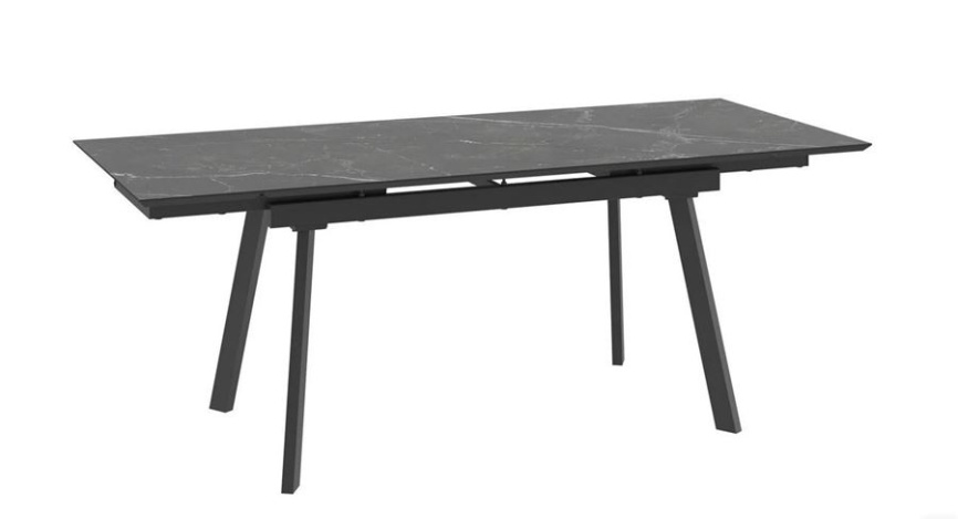 Cтол с керамическим покрытием Milana Four-140 (STONE BLACK ST CER/Черный)140(30+30)х85 фото 2