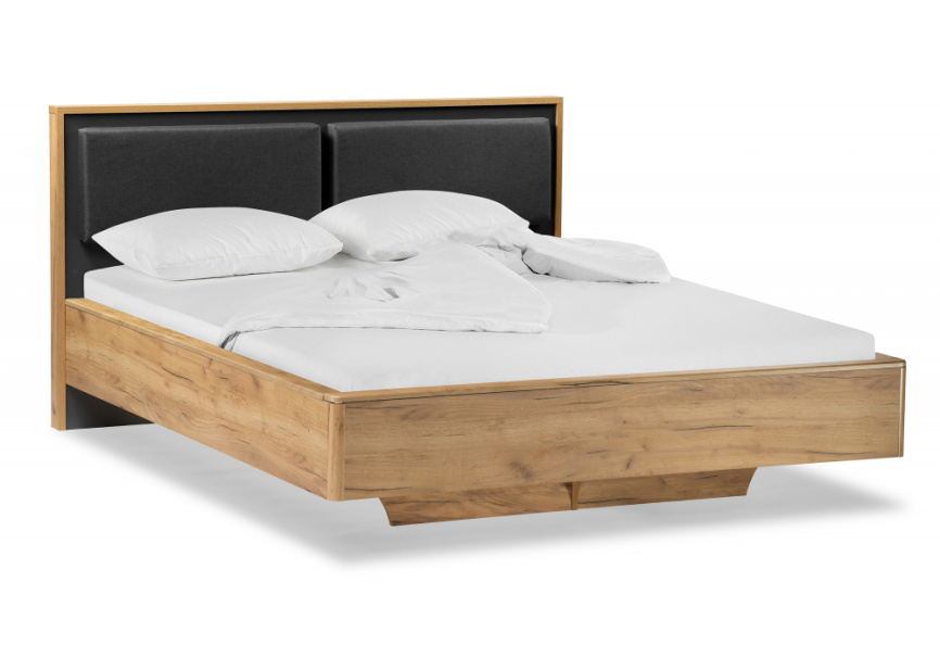 Кровать Клауд 140х200 парящая дуб крафт золотой / антрацит фото 1