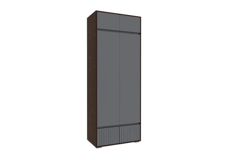 Шкаф Роут двухстворчатый венге / графит софт фото 1