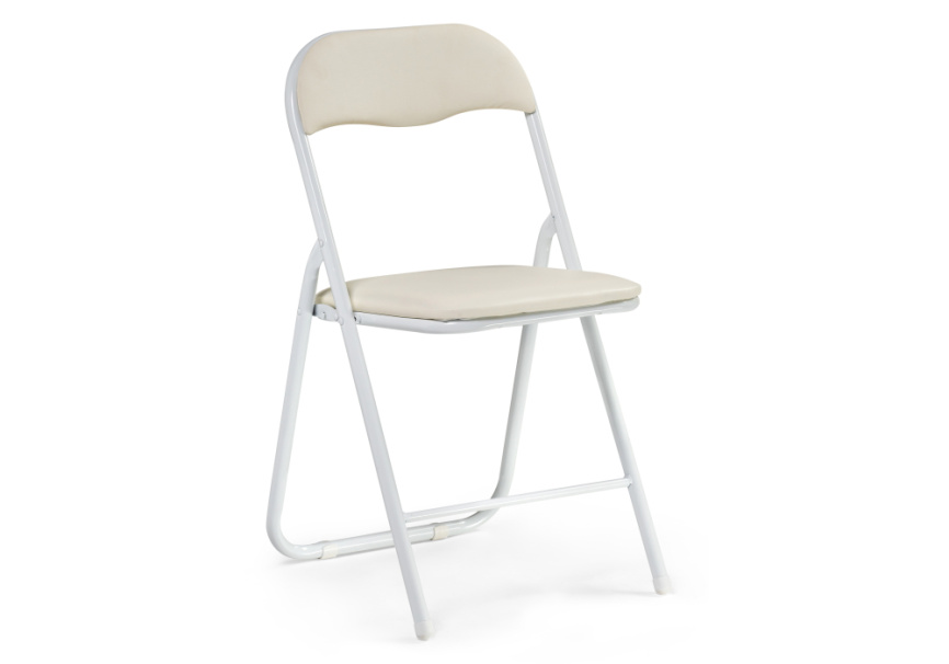 Стул на металлокаркасе Fold 1 складной beige / white фото 1