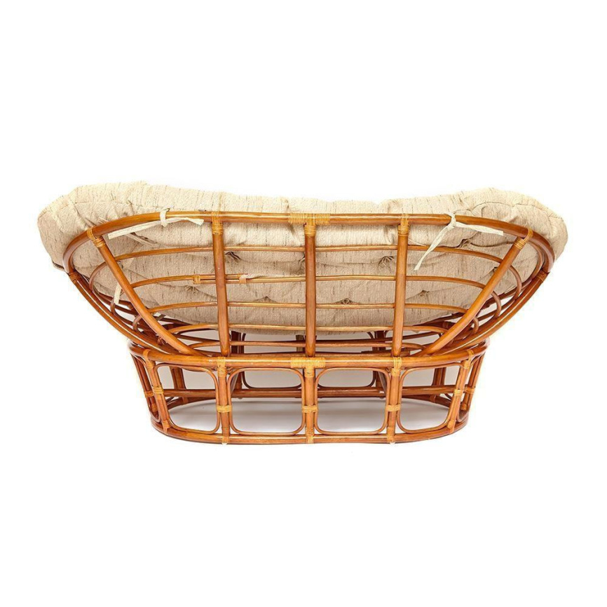 Диван MAMASAN/МАМАСАН 23/02 W /с подушкой/ подушка 182х119 см, 169х102х80 см, Cognac (коньяк), ткань фото 5