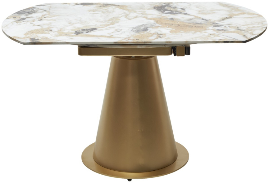 Стол TERAMO 135 GLOSS GRAND JADE SOLID CERAMIC, керамика, поворотн.механизм / Бронзовый, ®DISAUR фото 11