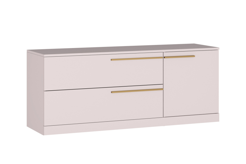 Тумба ТВ  Николь-3, Сатиновое золото фото 3