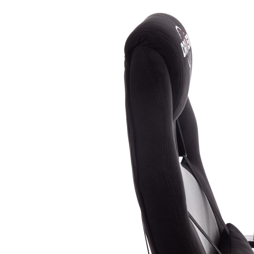 Кресло Драйвер/Driver (22) флок/ткань, черный/серый, 35/TW-12 фото 11