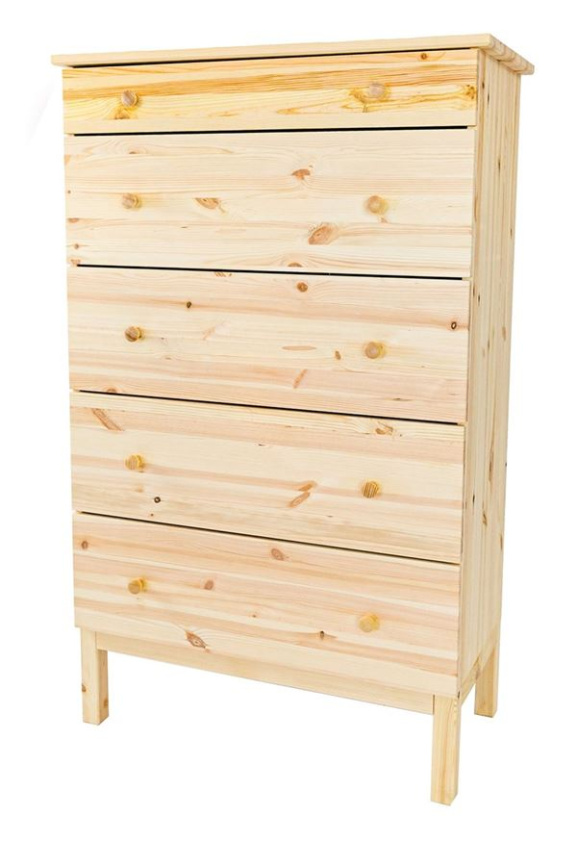 Комод "Тарва Т-5" 5 ящиков (натуральный) фото 1