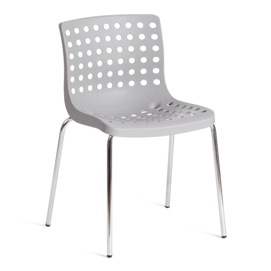Стул Скалберг/Skalberg (мод.C-084-A) металл/пластик, 46х56х79см, серый/хром  фото 1