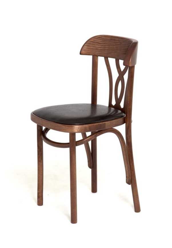 Стул "Астра Восьмерка" мягкий (темный тон, экокожа коричневая) фото 4