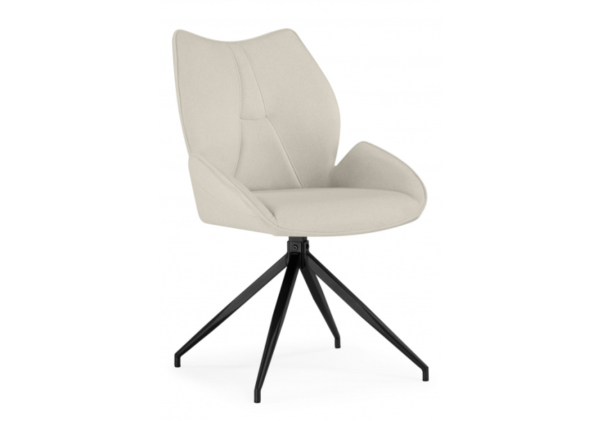 Стул на металлокаркасе Miranda 360 крутящийся beige / black фото 1