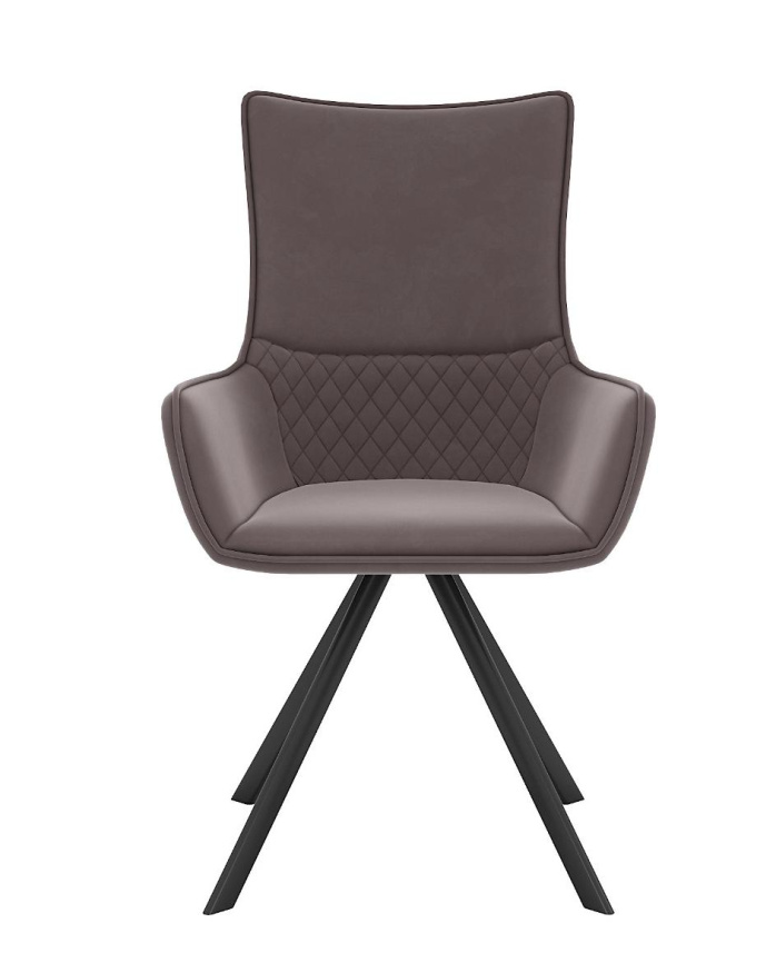 Стул DikLine 289 поворотный E09 капучино, ножки черные фото 3