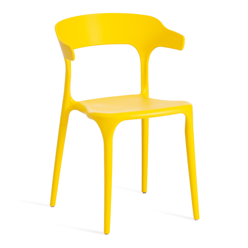 Стул TON (mod. PC33) / 1 шт. в упаковке пластик, 49 x 52 x 74 см, Yellow (Желтый) 11 фото 1