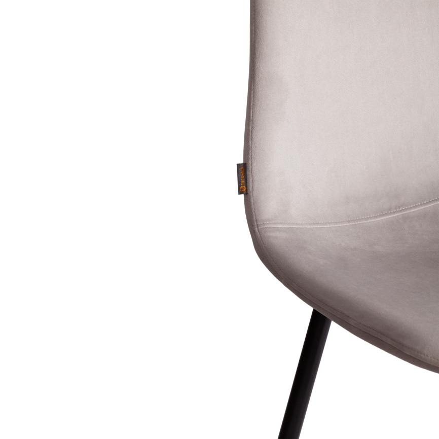 Стул BREEZE (mod. JSC-58) Велюр/металл , 44 х 53 х 86 см, Light grey (светло-серый) HLR14 / черный фото 8